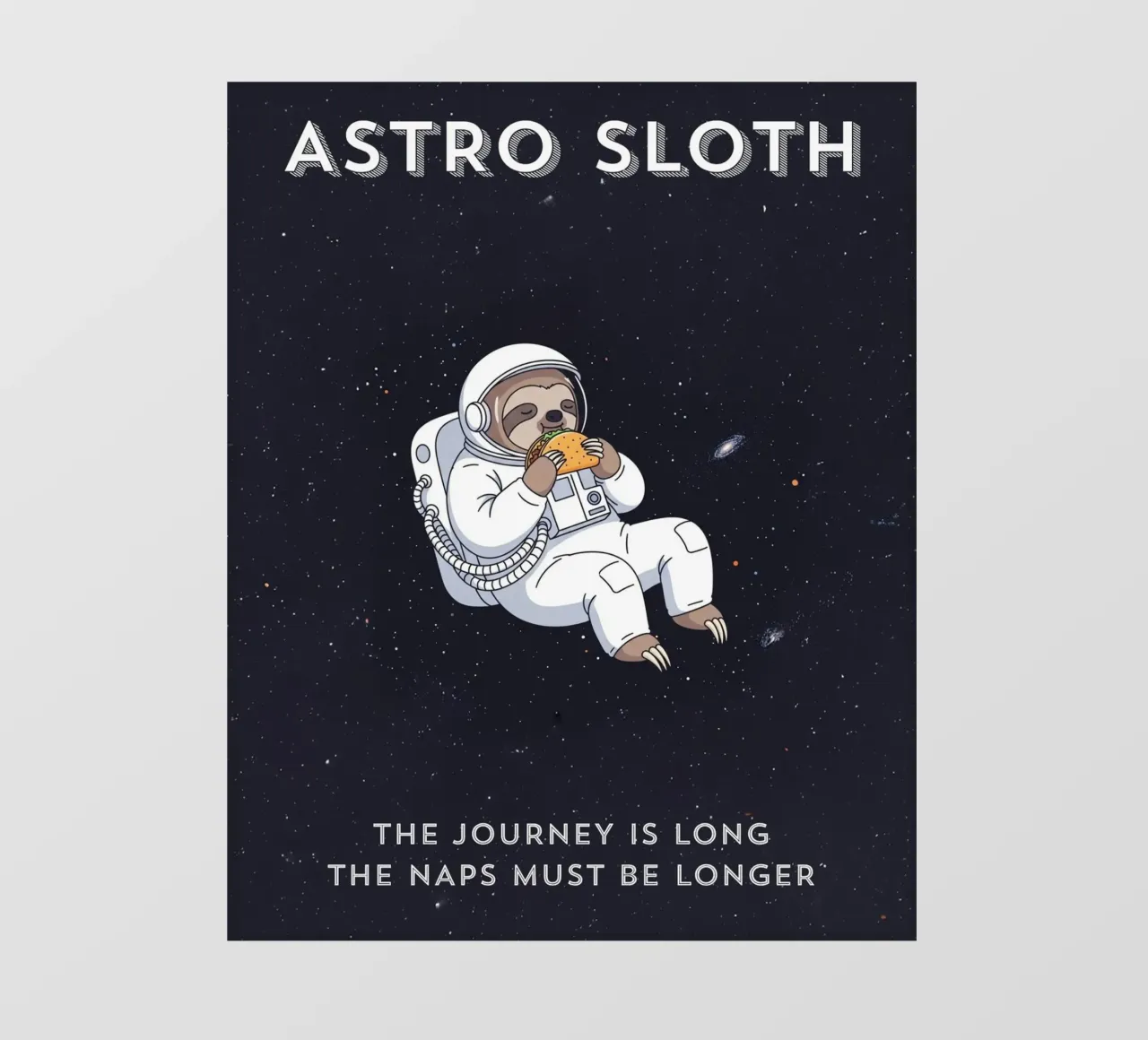 ASTRO SLOTH: Maybe It's Not Procrastination, It's My Orbit. telo in pvc da ZEN VACATION