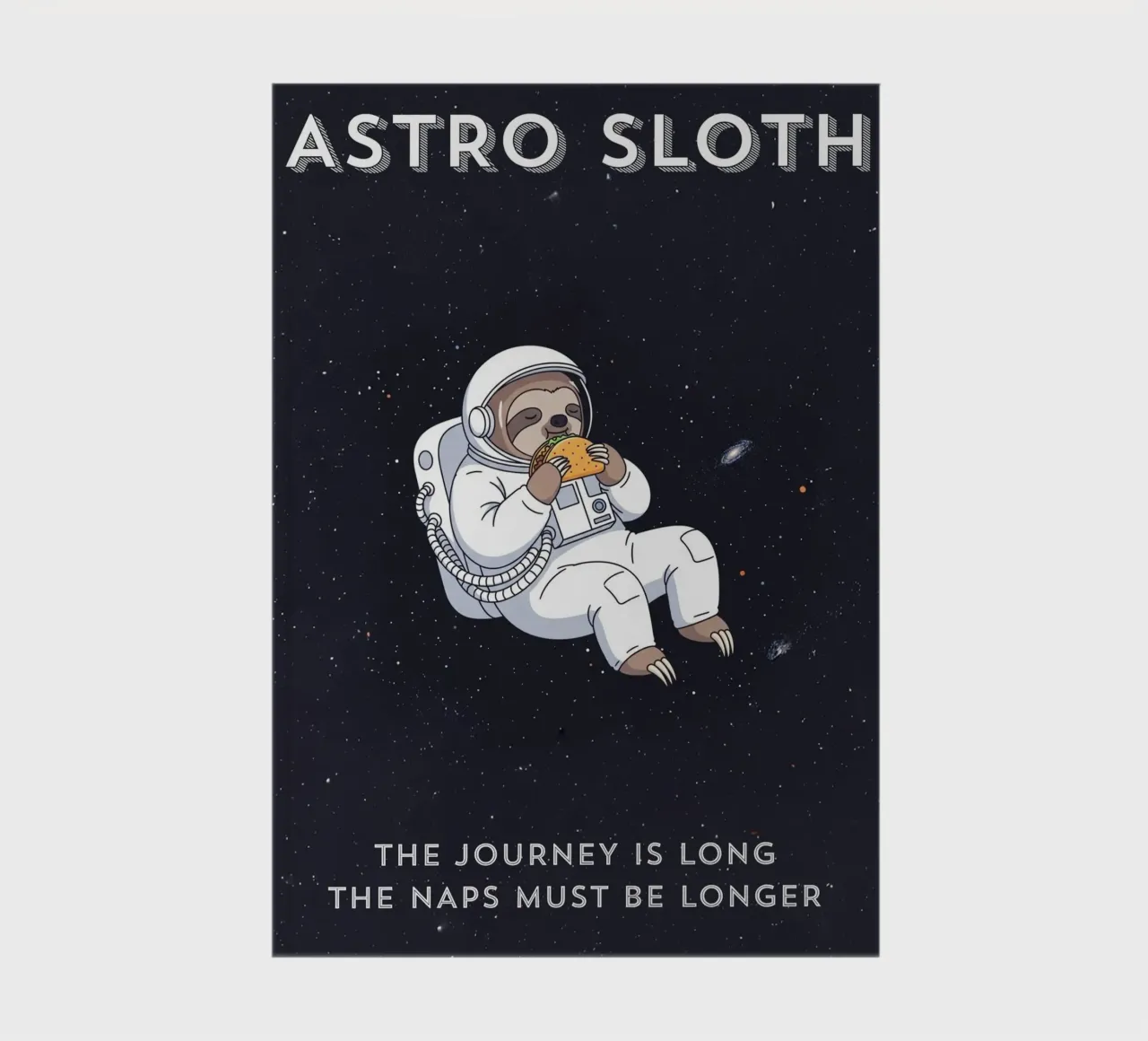 ASTRO SLOTH: Maybe It's Not Procrastination, It's My Orbit. notebook by ZEN VACATION