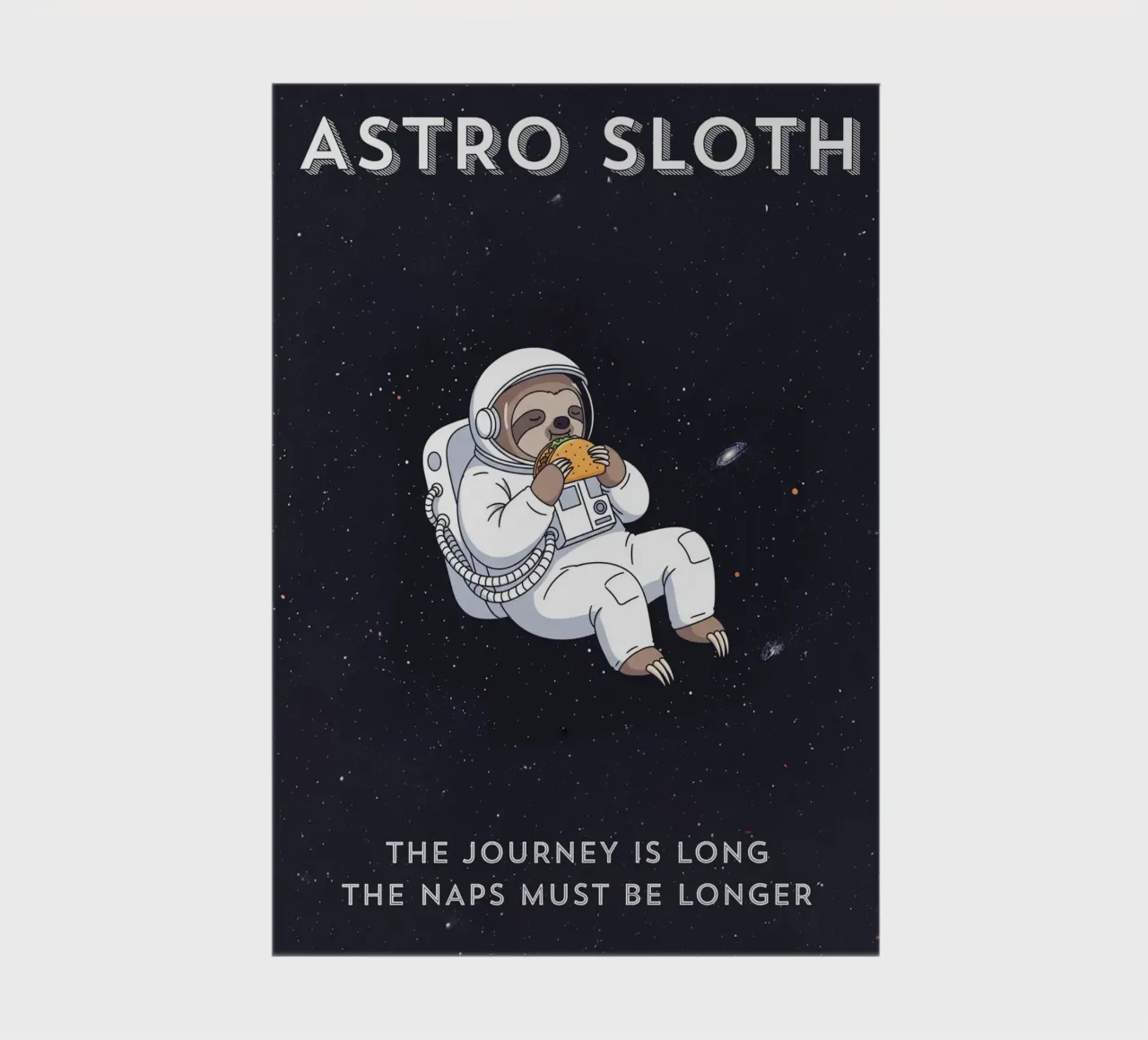 ASTRO SLOTH: Maybe It's Not Procrastination, It's My Orbit. notebook by ZEN VACATION