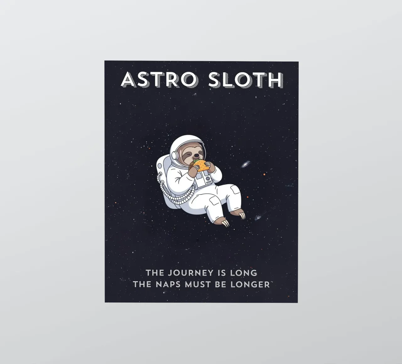 ASTRO SLOTH: Maybe It's Not Procrastination, It's My Orbit. adesivo da ZEN VACATION