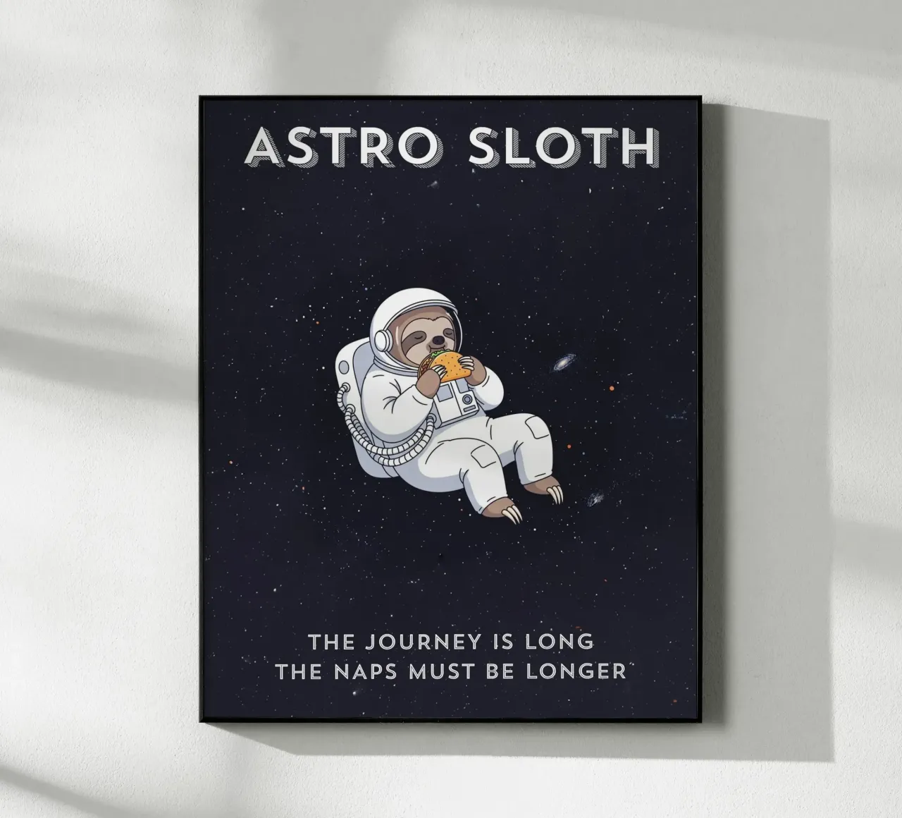 ASTRO SLOTH: Maybe It's Not Procrastination, It's My Orbit. Acryl-Glas von ZEN VACATION