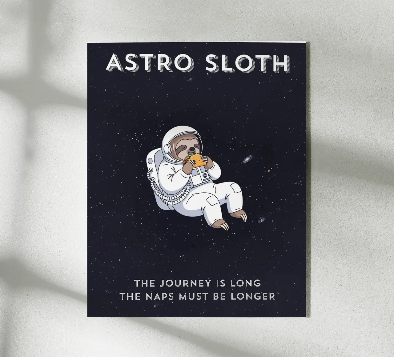 ASTRO SLOTH: Maybe It's Not Procrastination, It's My Orbit. plexiglass da ZEN VACATION