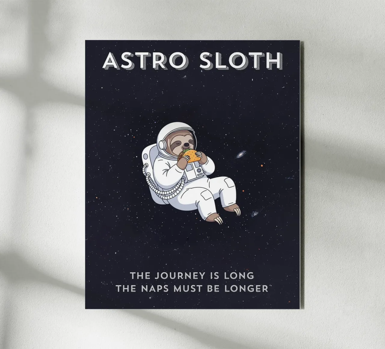 ASTRO SLOTH: Maybe It's Not Procrastination, It's My Orbit. alluminio dibond da ZEN VACATION