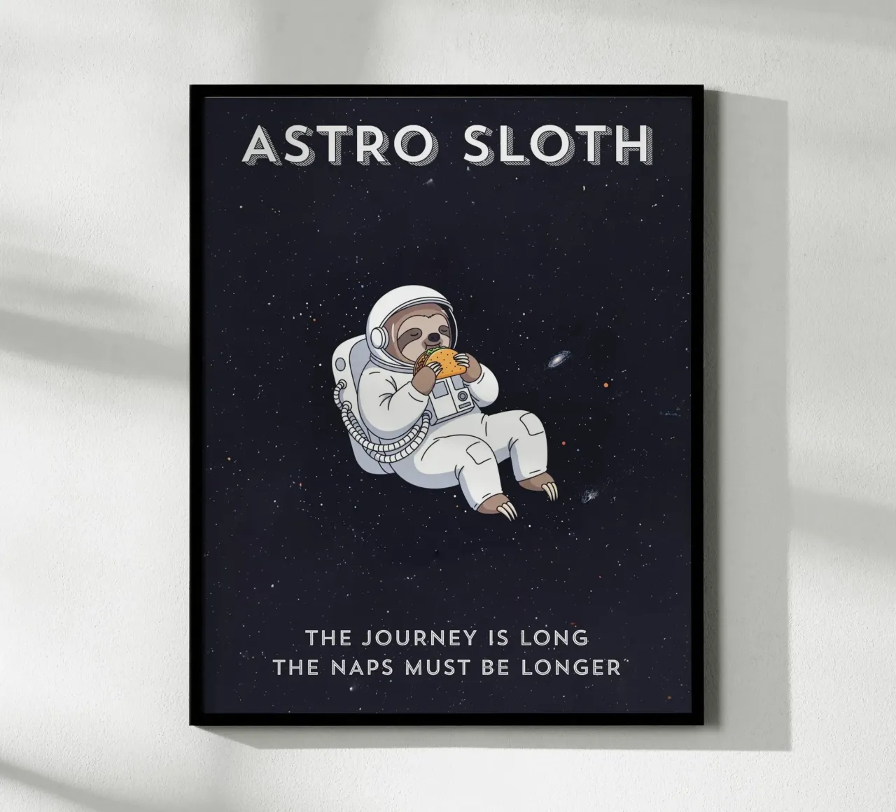 ASTRO SLOTH: Maybe It's Not Procrastination, It's My Orbit. carta hahnemühle da ZEN VACATION