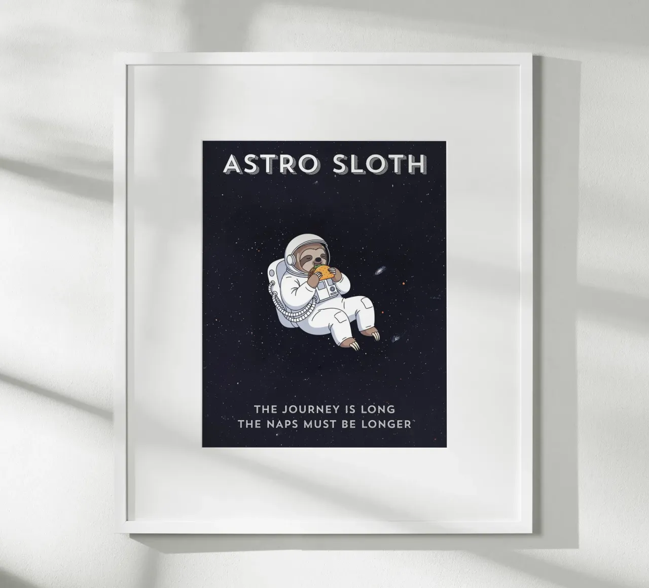 ASTRO SLOTH: Maybe It's Not Procrastination, It's My Orbit. carta hahnemühle da ZEN VACATION