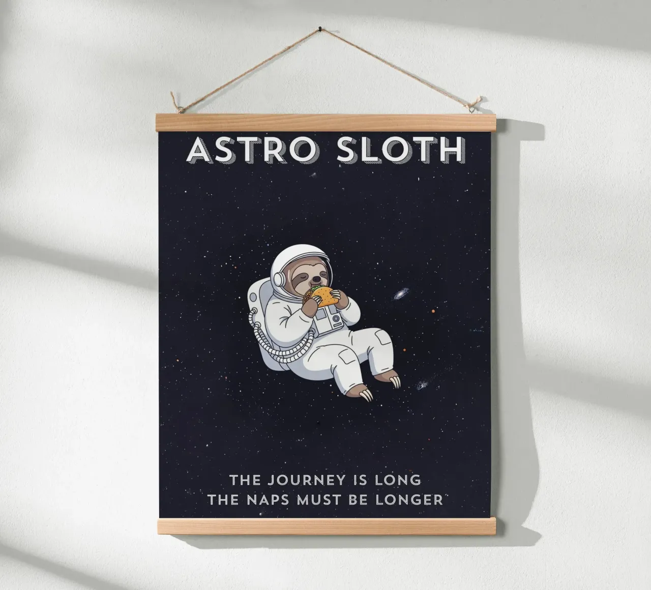 ASTRO SLOTH: Maybe It's Not Procrastination, It's My Orbit. Hahnemühle von ZEN VACATION