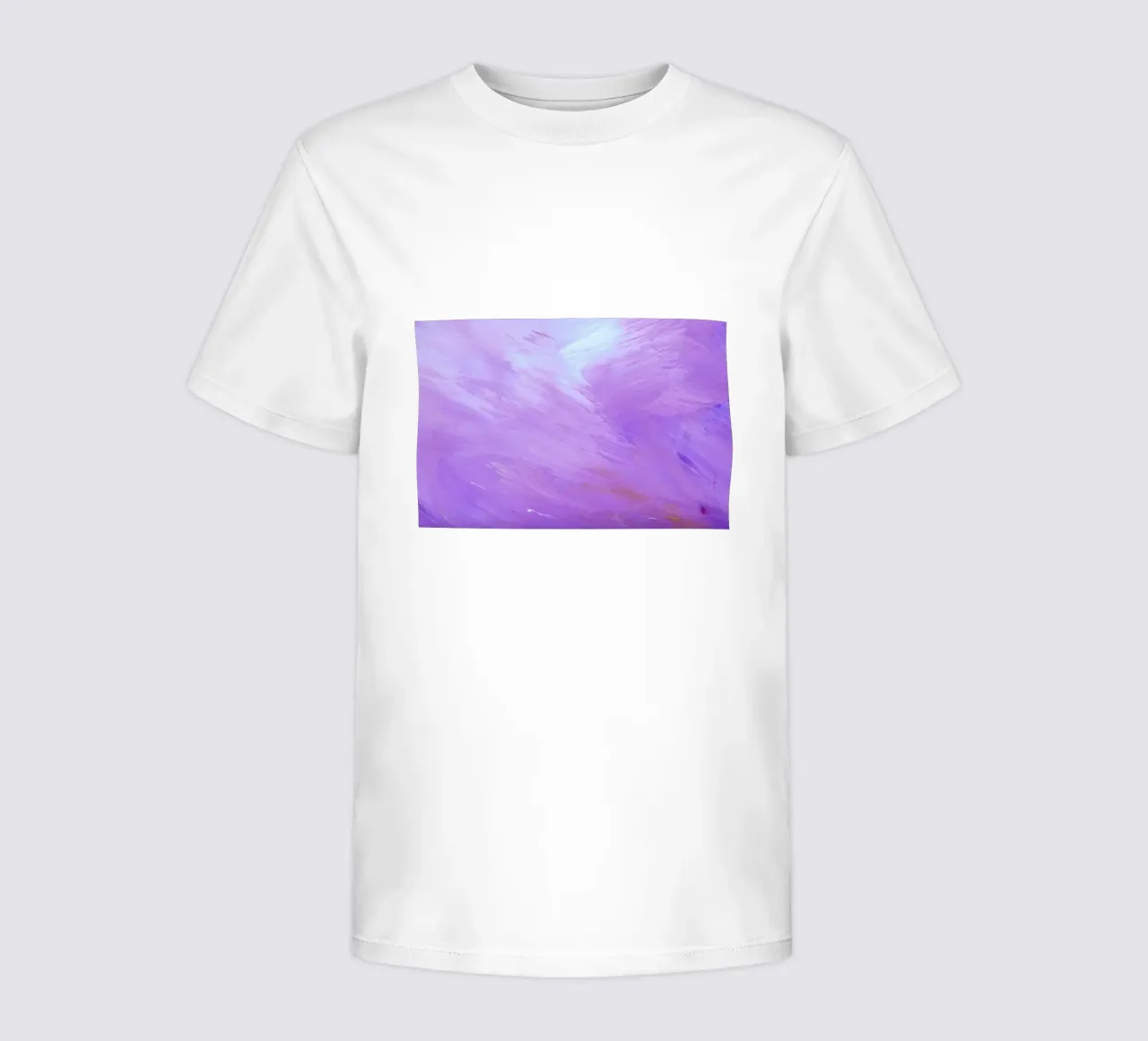 Lavender Purple Brushstrokes - Abstract Textured Art Print kids t-shirt by NorwesClub