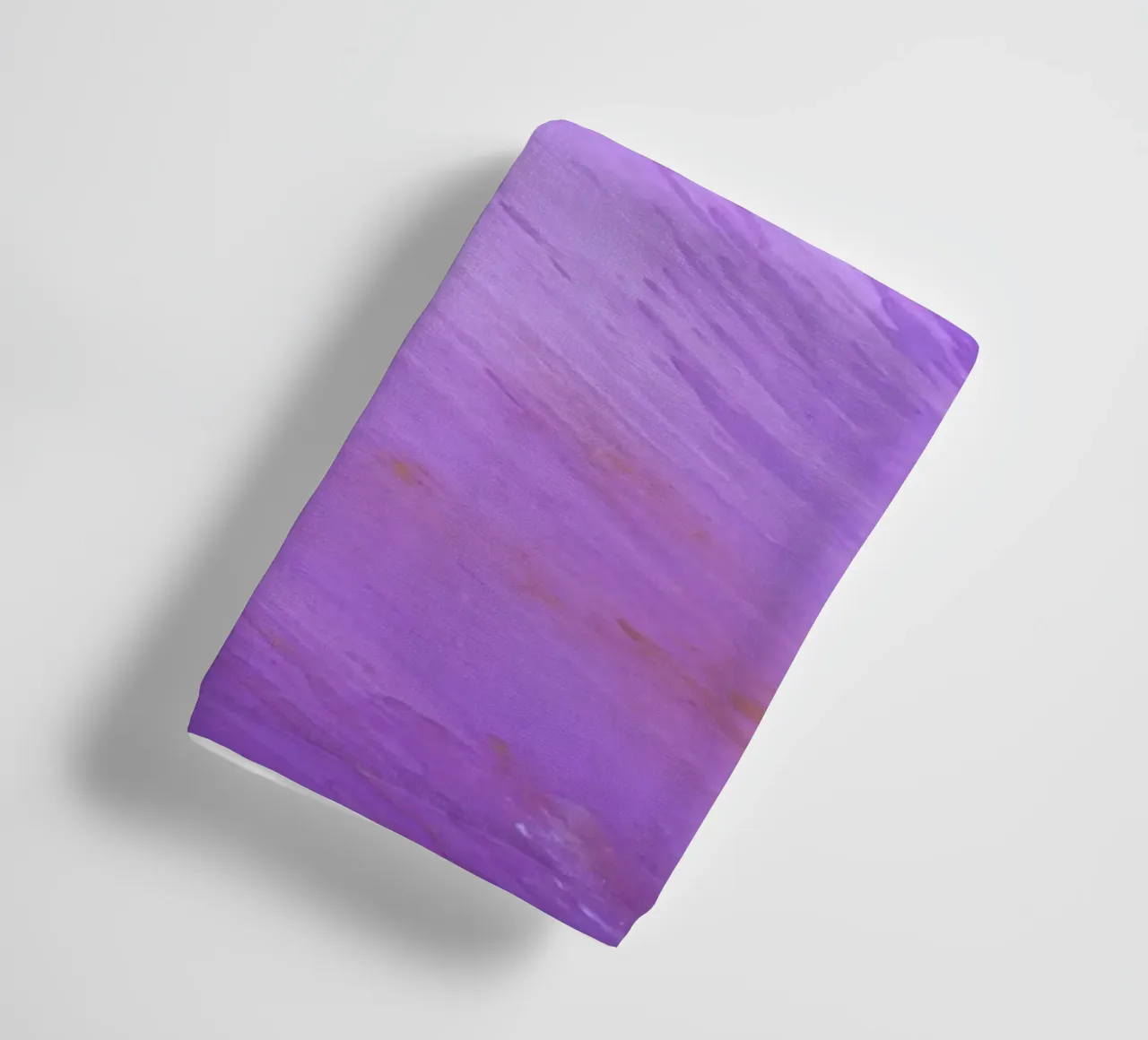 Lavendelpaarse penseelstreken - Abstracte geweven kunstdruk badhanddoek van NorwesClub