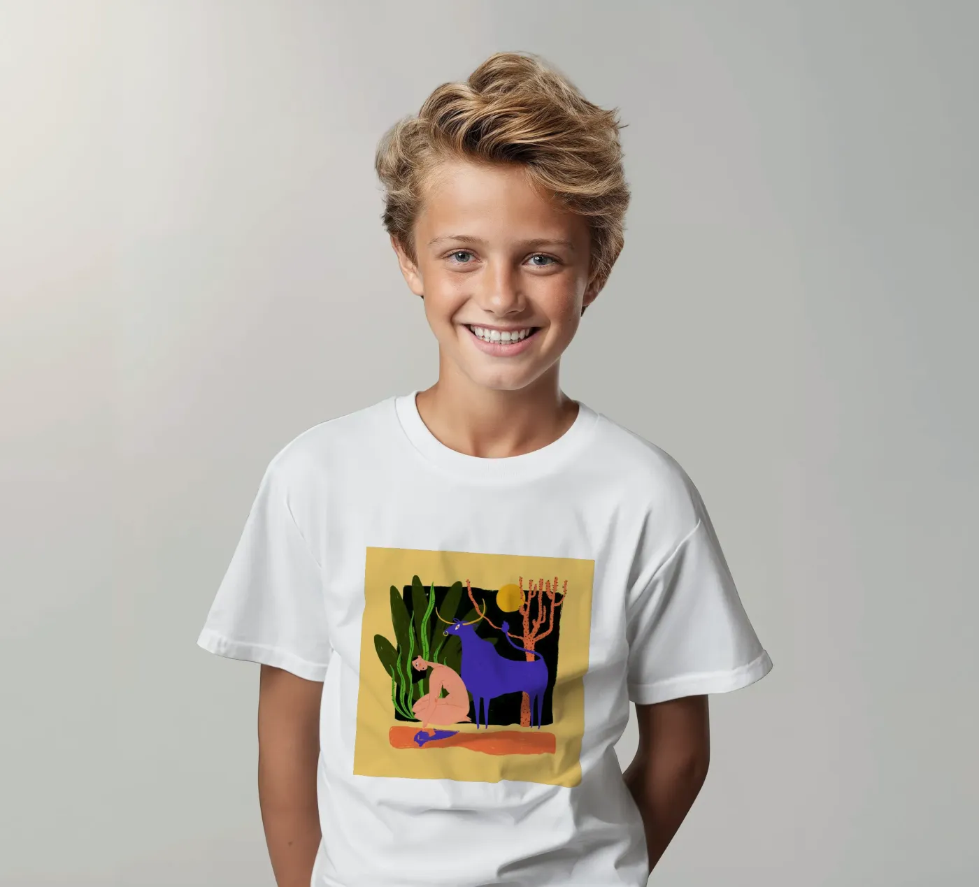 River Bathing Kinder T-Shirt von Studio One