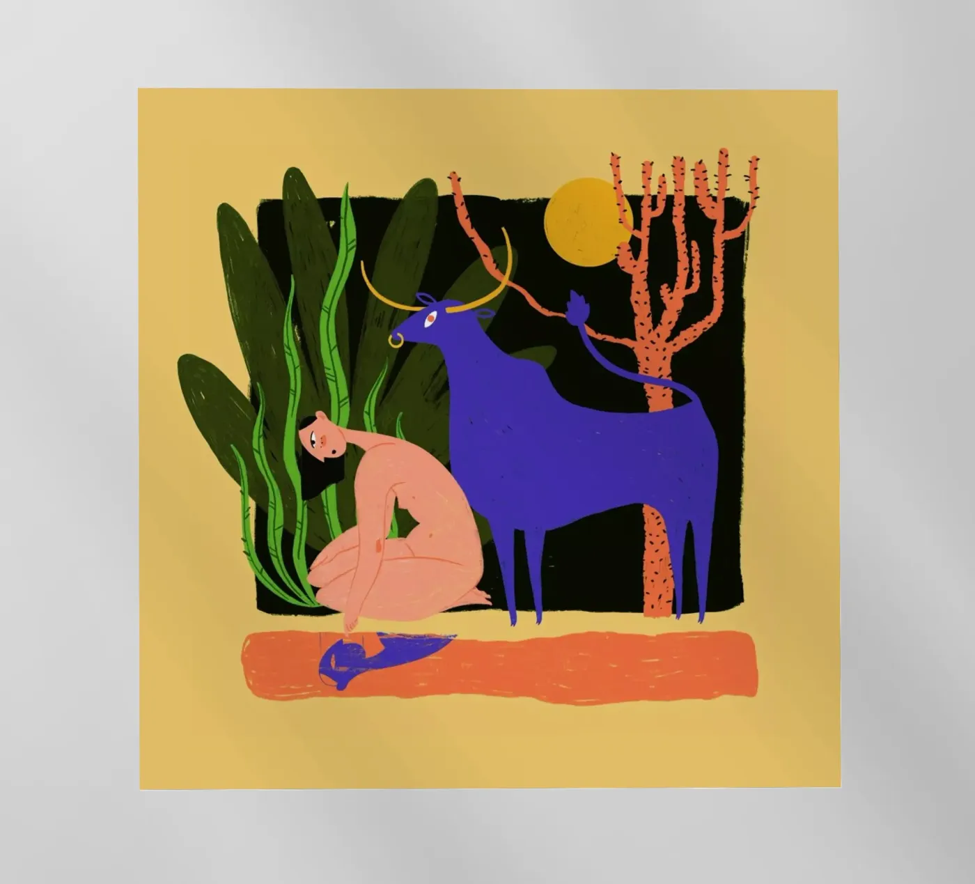 River Bathing Backlit Folie von Studio One