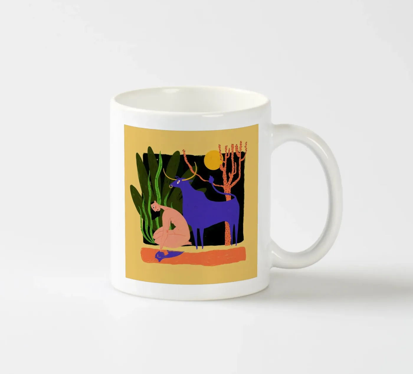 River Bathing ceramic mug by Studio One
