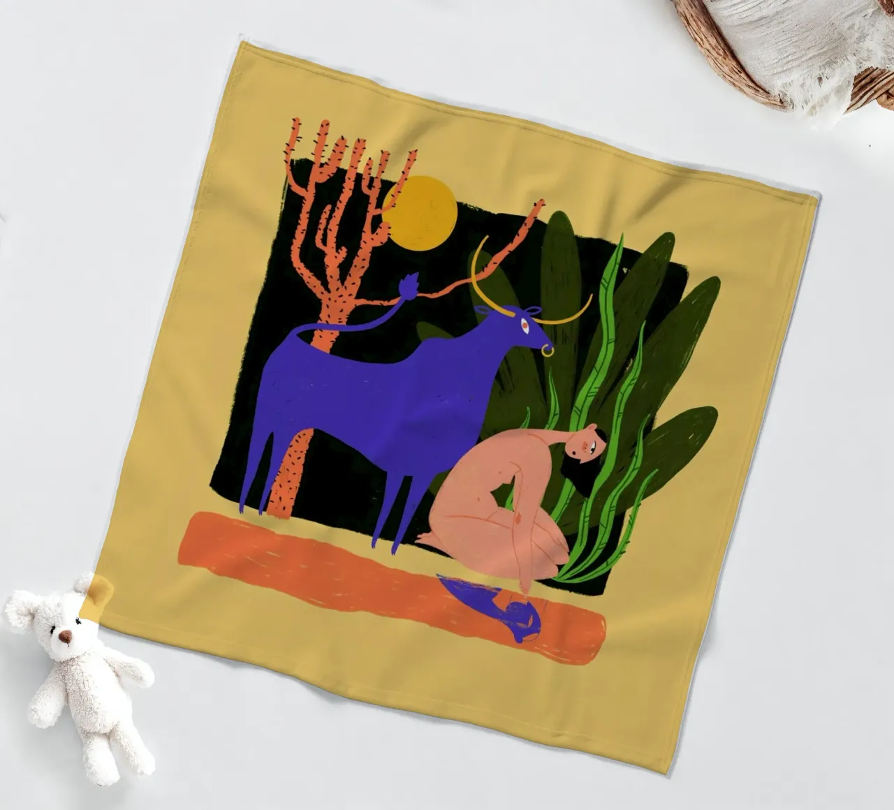 River Bathing Fleecedecke von Studio One