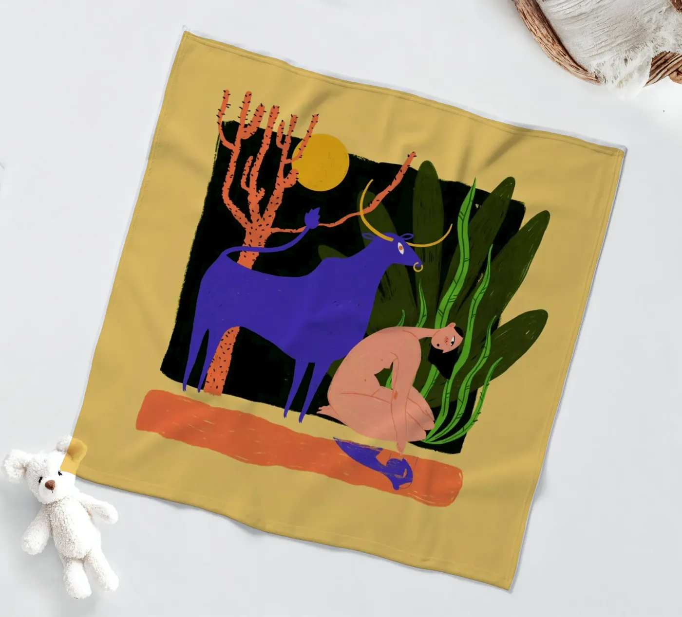 River Bathing Fleecedecke von Studio One
