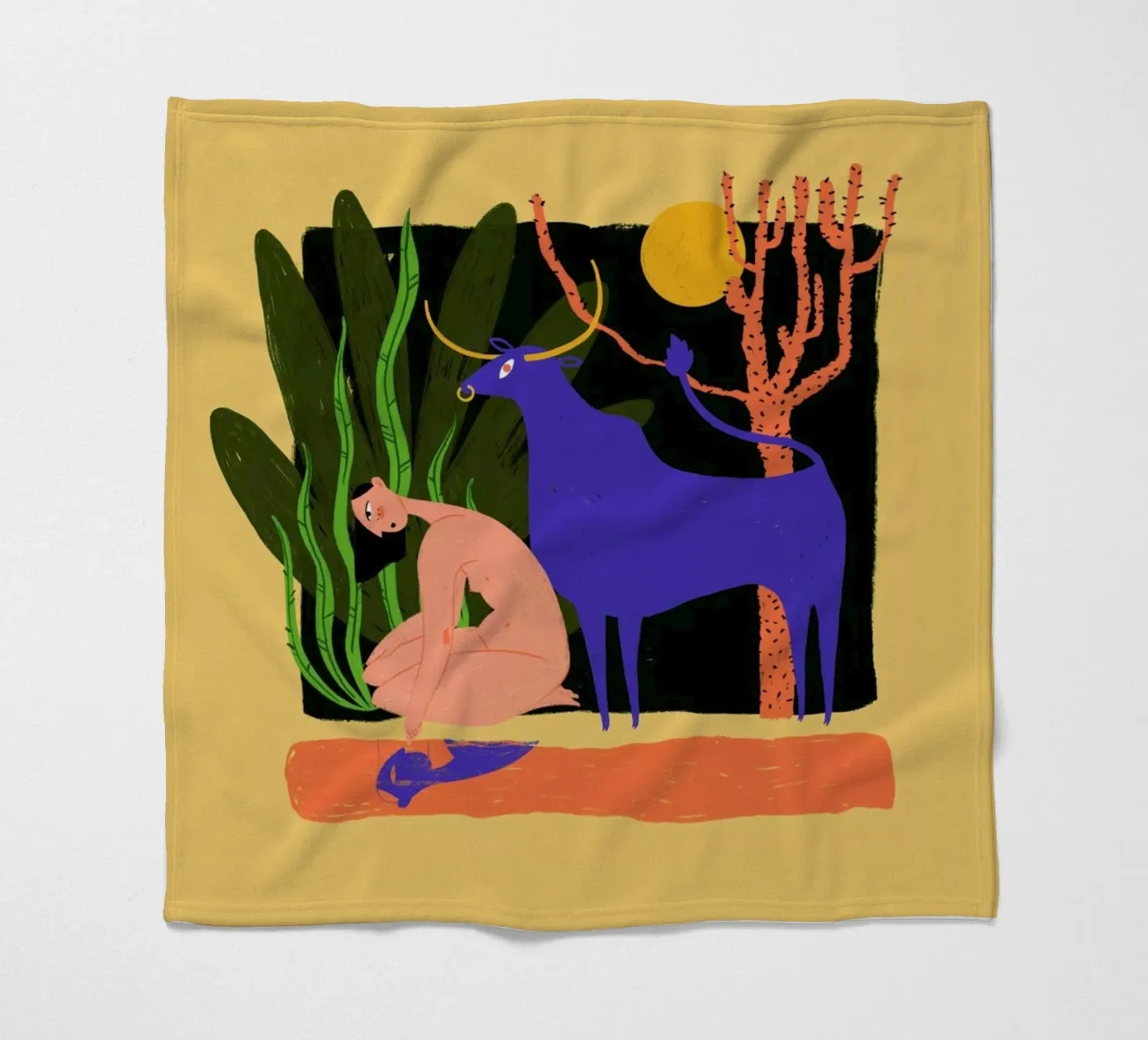 River Bathing Fleecedecke von Studio One