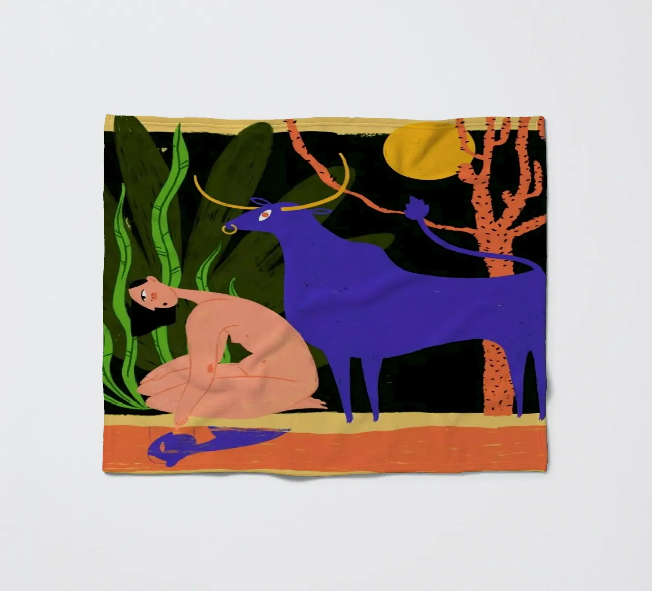 River Bathing Fleecedecke von Studio One