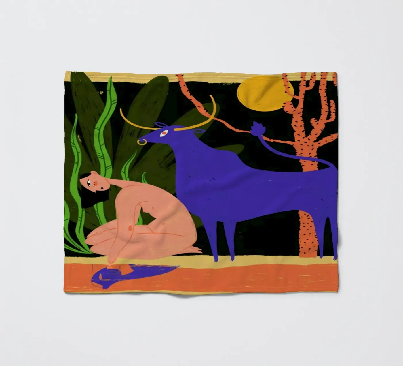 River Bathing Fleecedecke von Studio One