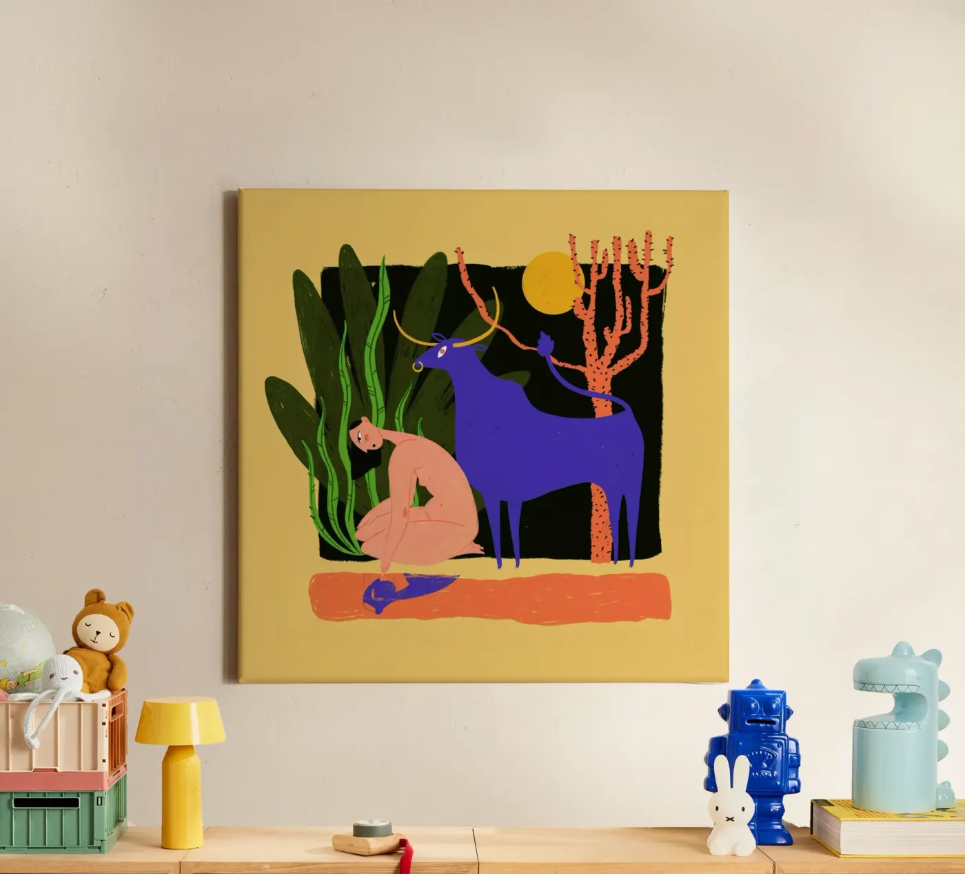 River Bathing canvas van Studio One