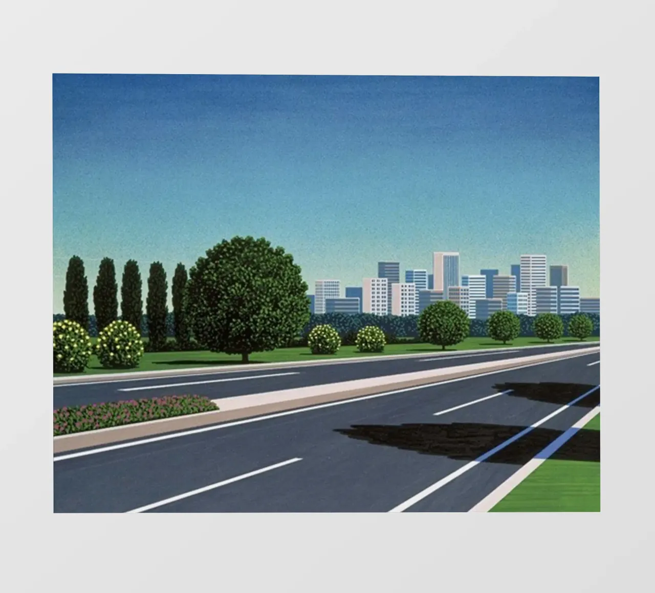 Hiroshi Nagai - Sulla strada telo in pvc da Art In The Sky