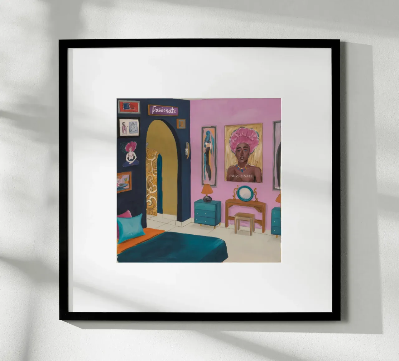 Santuario rosa regale poster da Opal Strokes