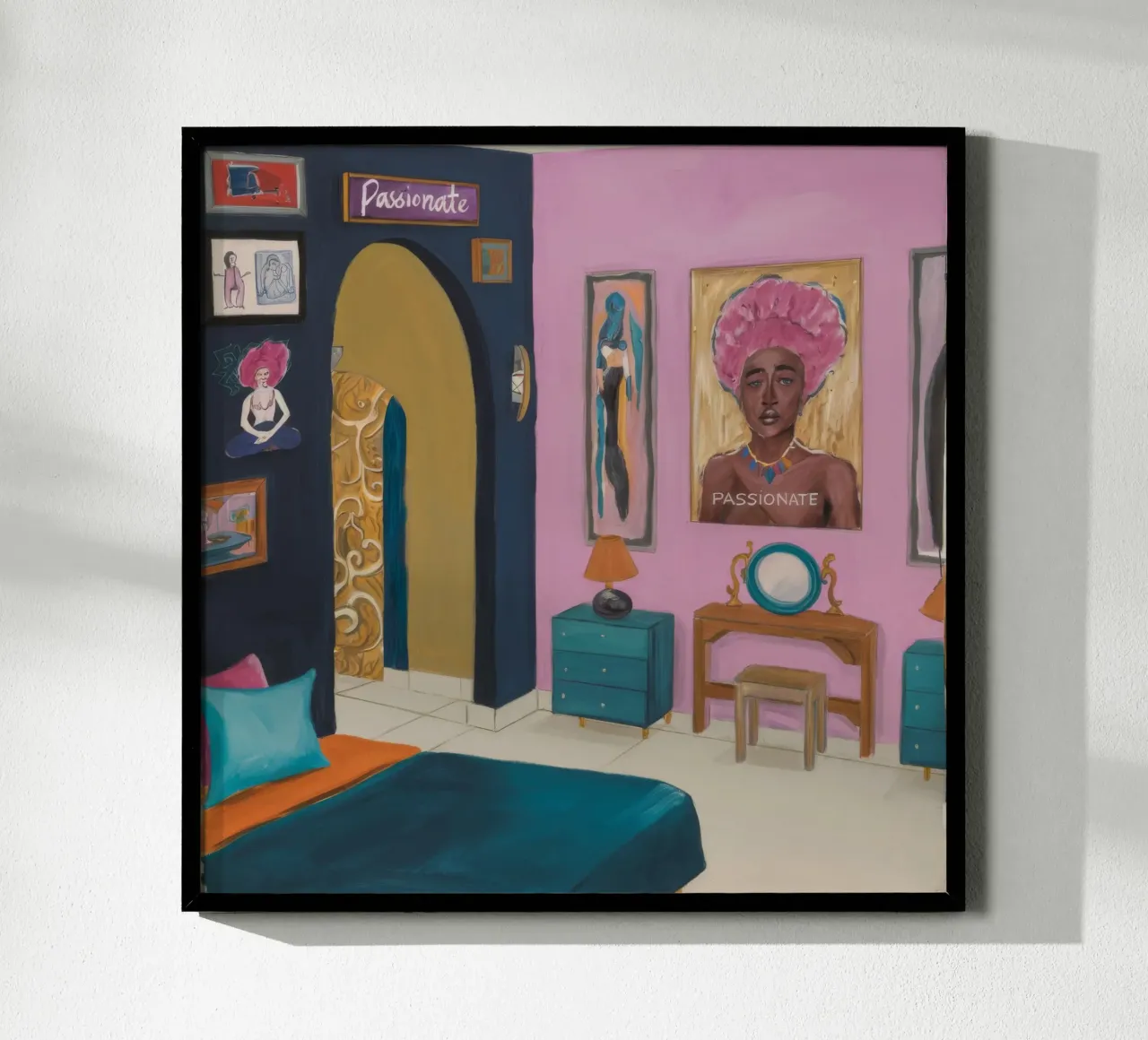 Santuario rosa regale poster da Opal Strokes