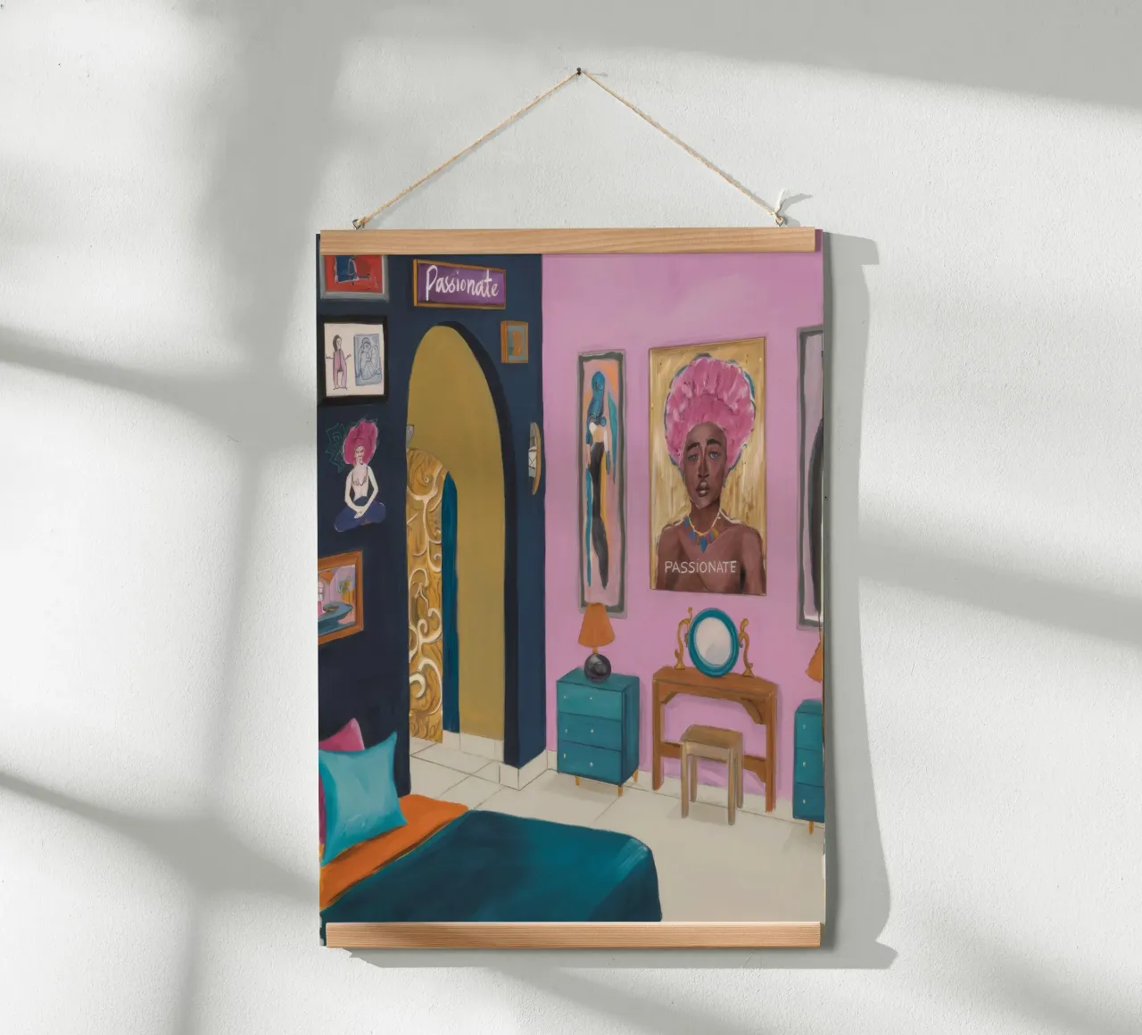 Santuario rosa regale poster da Opal Strokes