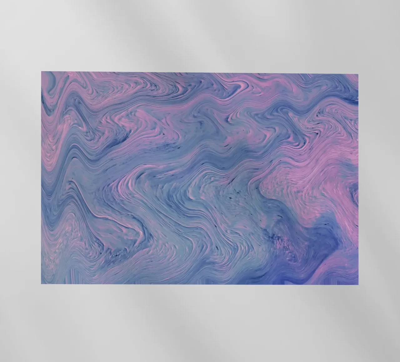 Pink Blue Swirl Abstract - Psychedelic Fluid Art Print backlit film by NorwesClub