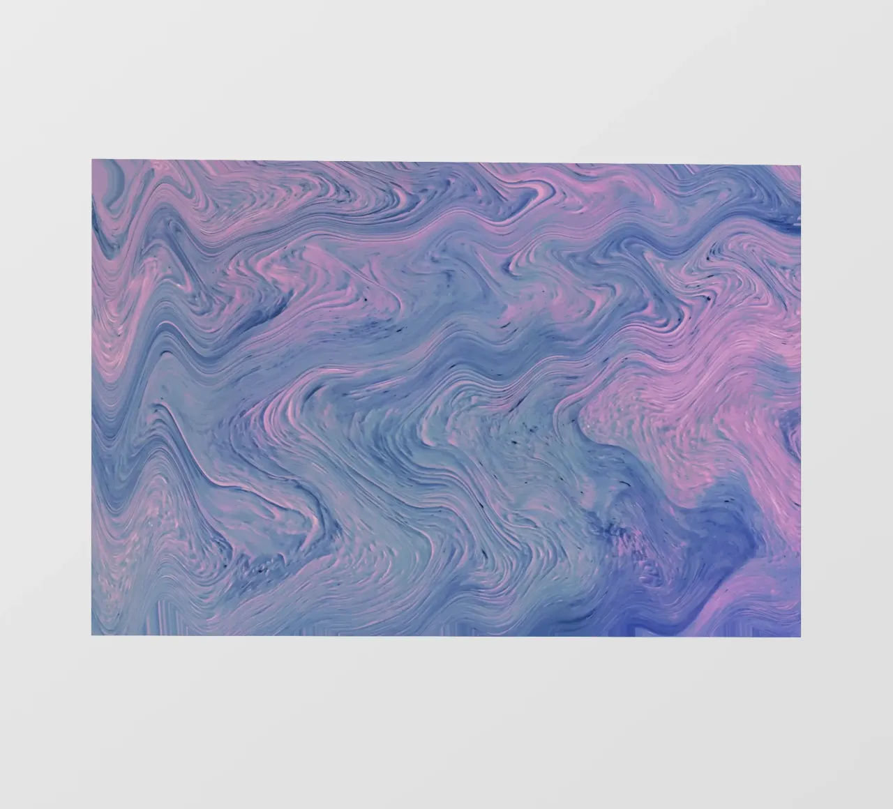 Vortice astratto rosa-blu - Stampa d'arte fluida psichedelica telo in pvc da NorwesClub