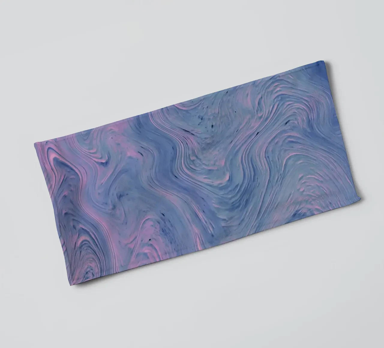 Pink Blue Swirl Abstract - Psychedelic Fluid Art Print towel by NorwesClub