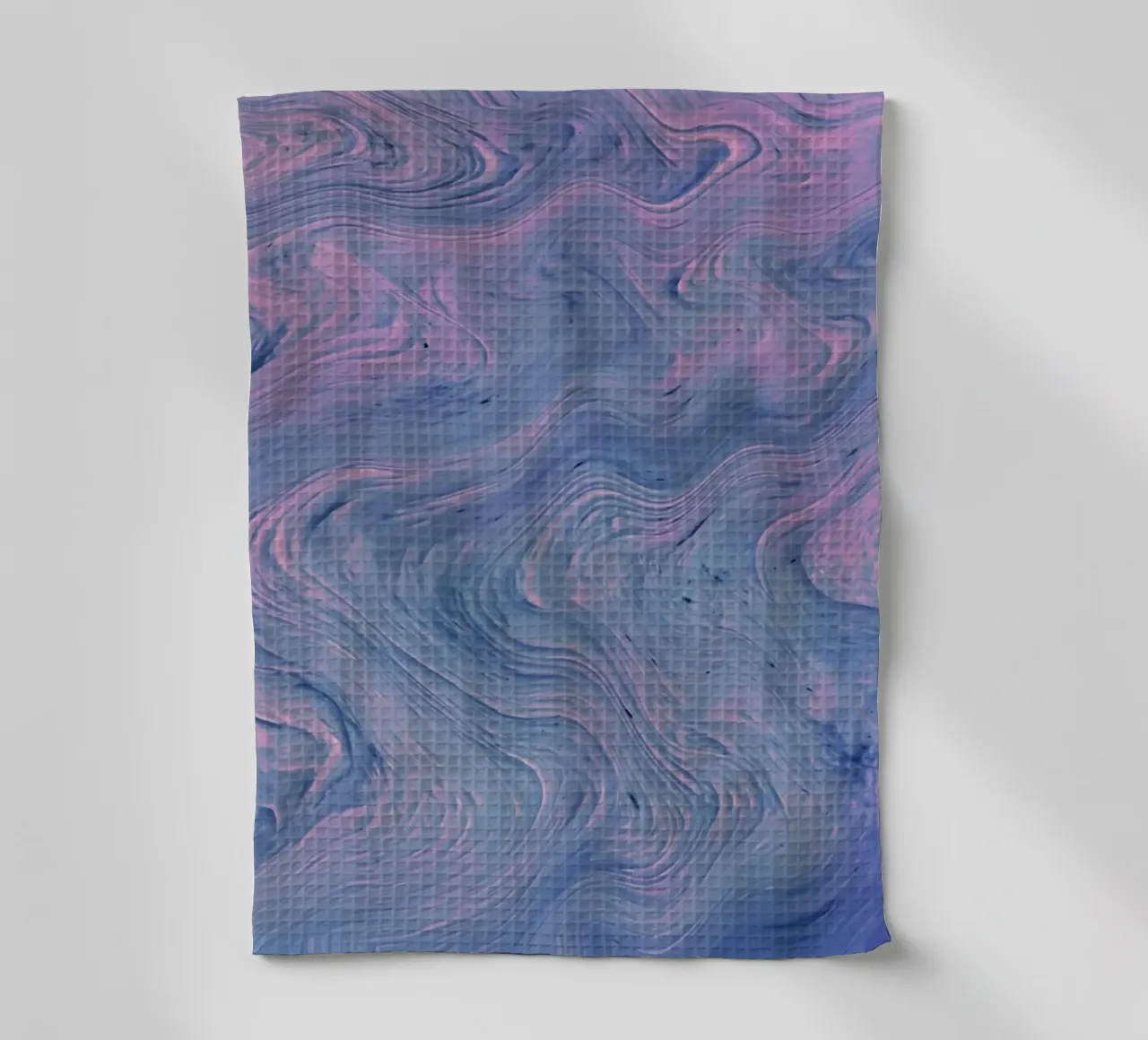 Vortice astratto rosa-blu - Stampa d'arte fluida psichedelica canovaccio da cucina da NorwesClub