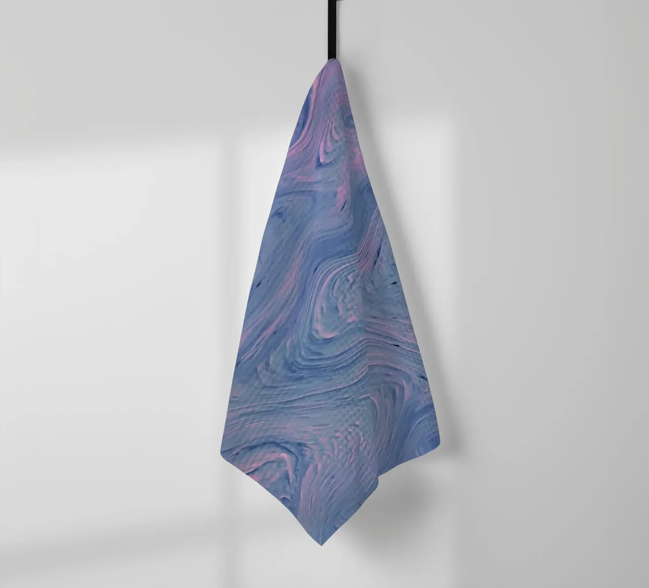 Vortice astratto rosa-blu - Stampa d'arte fluida psichedelica canovaccio da cucina da NorwesClub