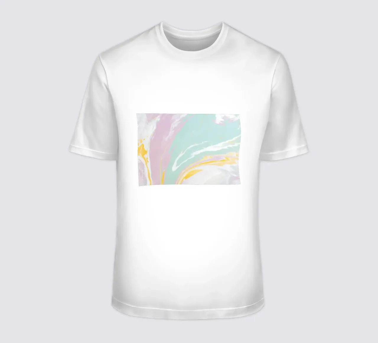 Pastel Marble Swirls - Abstract Fluid Art Print t-shirt de NorwesClub