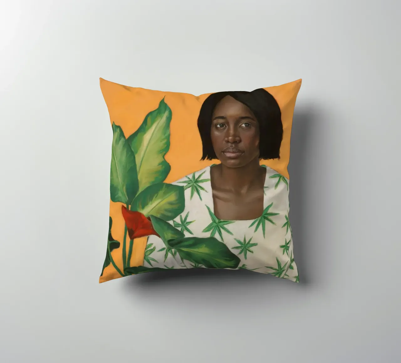 Chaotic Joyful Space decorative cushion by Opal Strokes