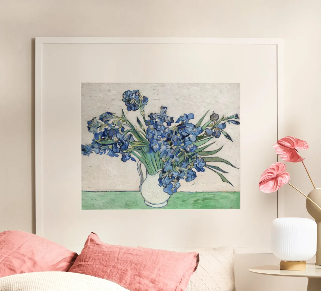 Nature morte aux iris bleus de Van Gogh - La flore post-impressionniste poster de NorwesClub