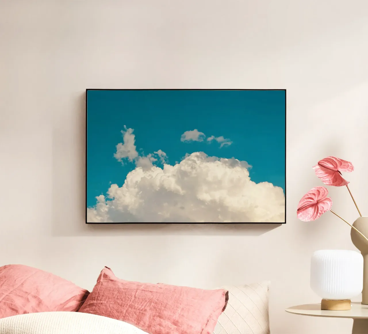 Nuvole in fiore Cielo blu estivo plexiglass da KISSA STUDIO