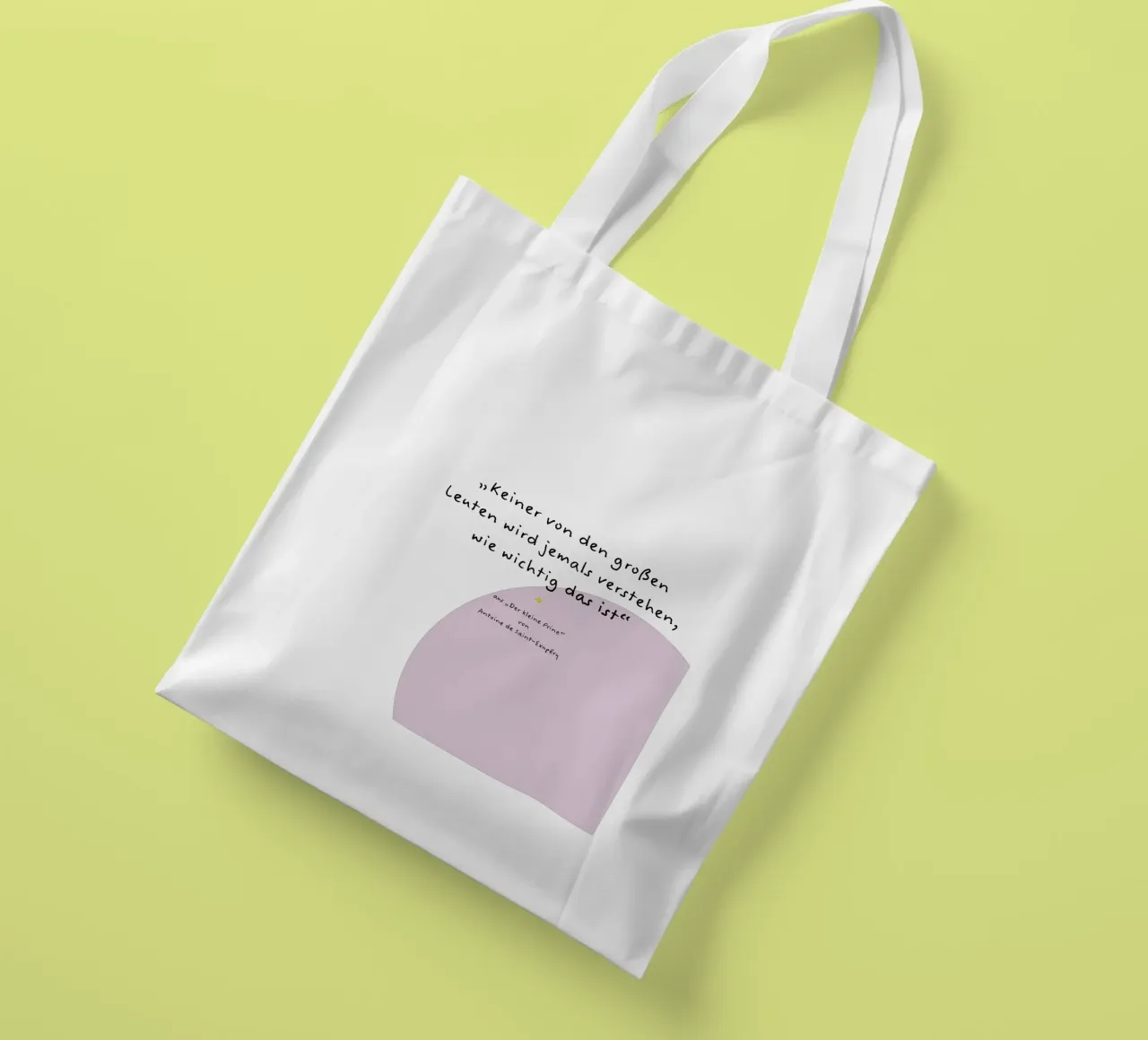 Zitat kleiner Prinz. Jutebeutel von FRICKE DESIGN