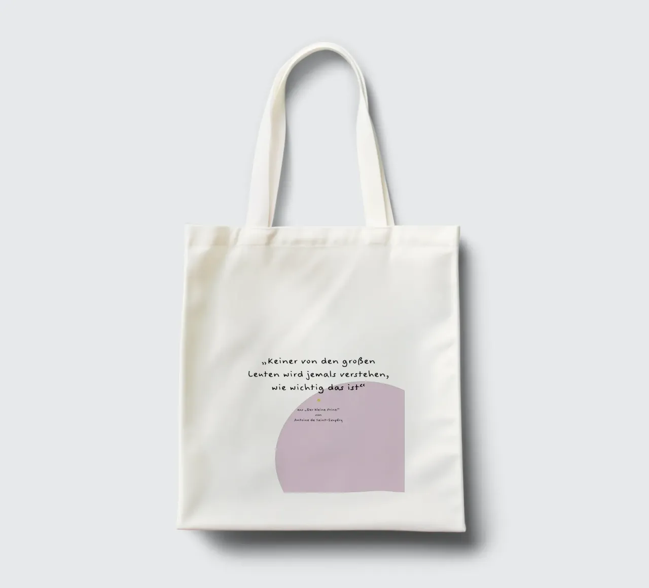 Zitat kleiner Prinz. Jutebeutel von FRICKE DESIGN