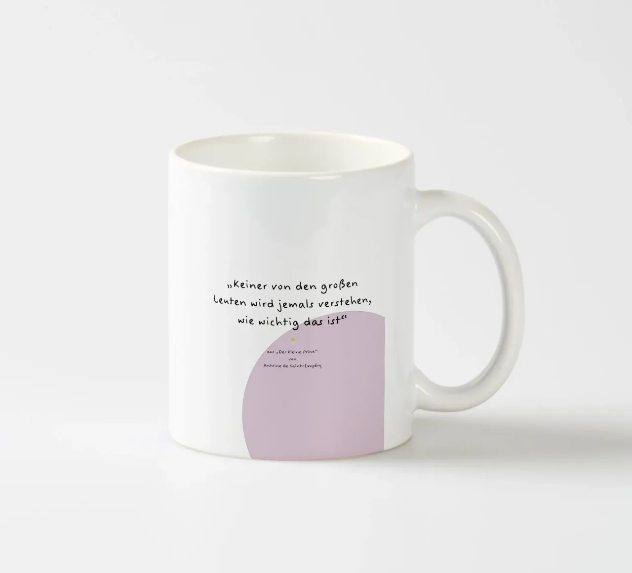Zitat kleiner Prinz. Keramik Tasse von FRICKE DESIGN