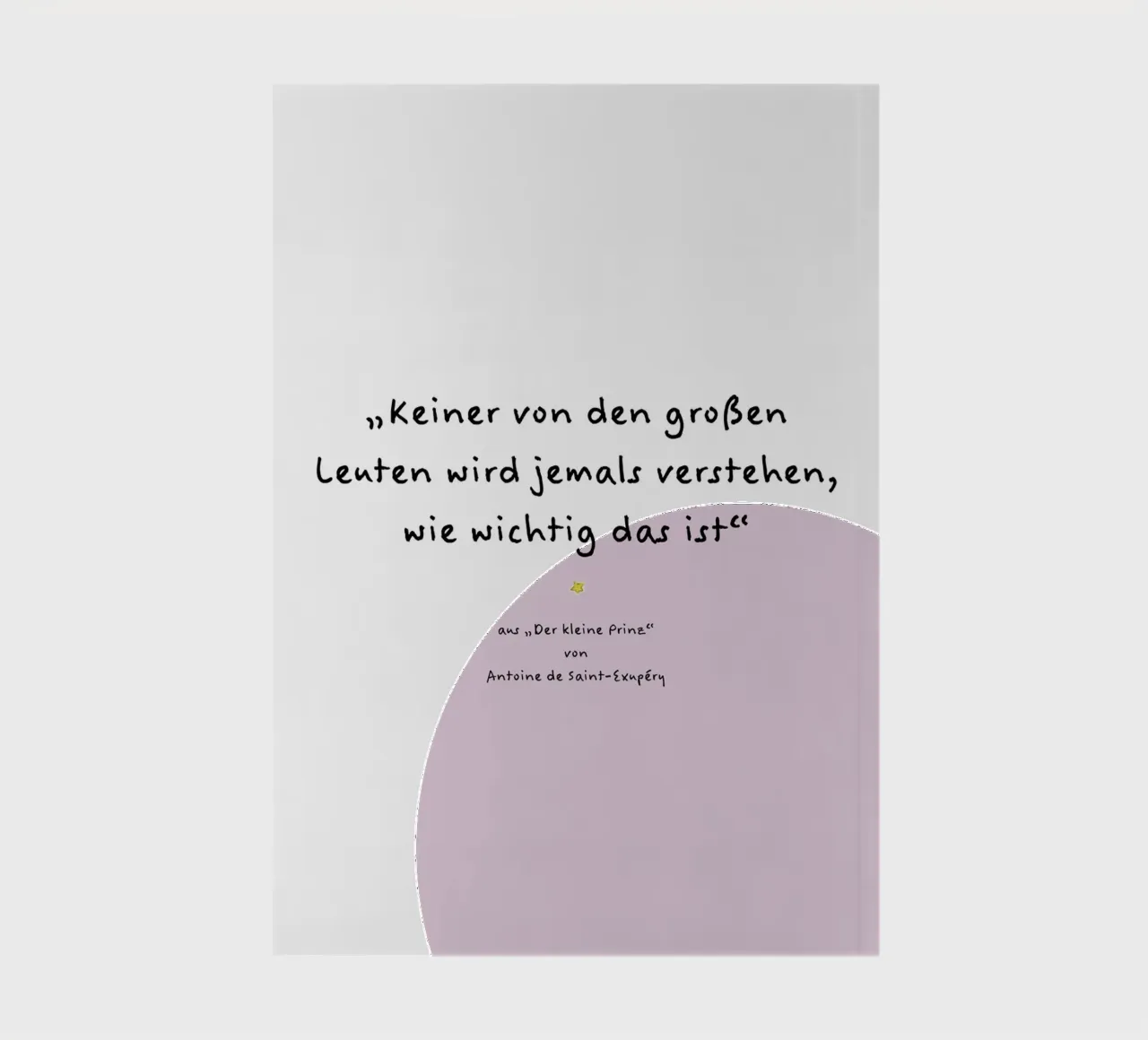 Kleine prins citaat. notitieboek van FRICKE DESIGN
