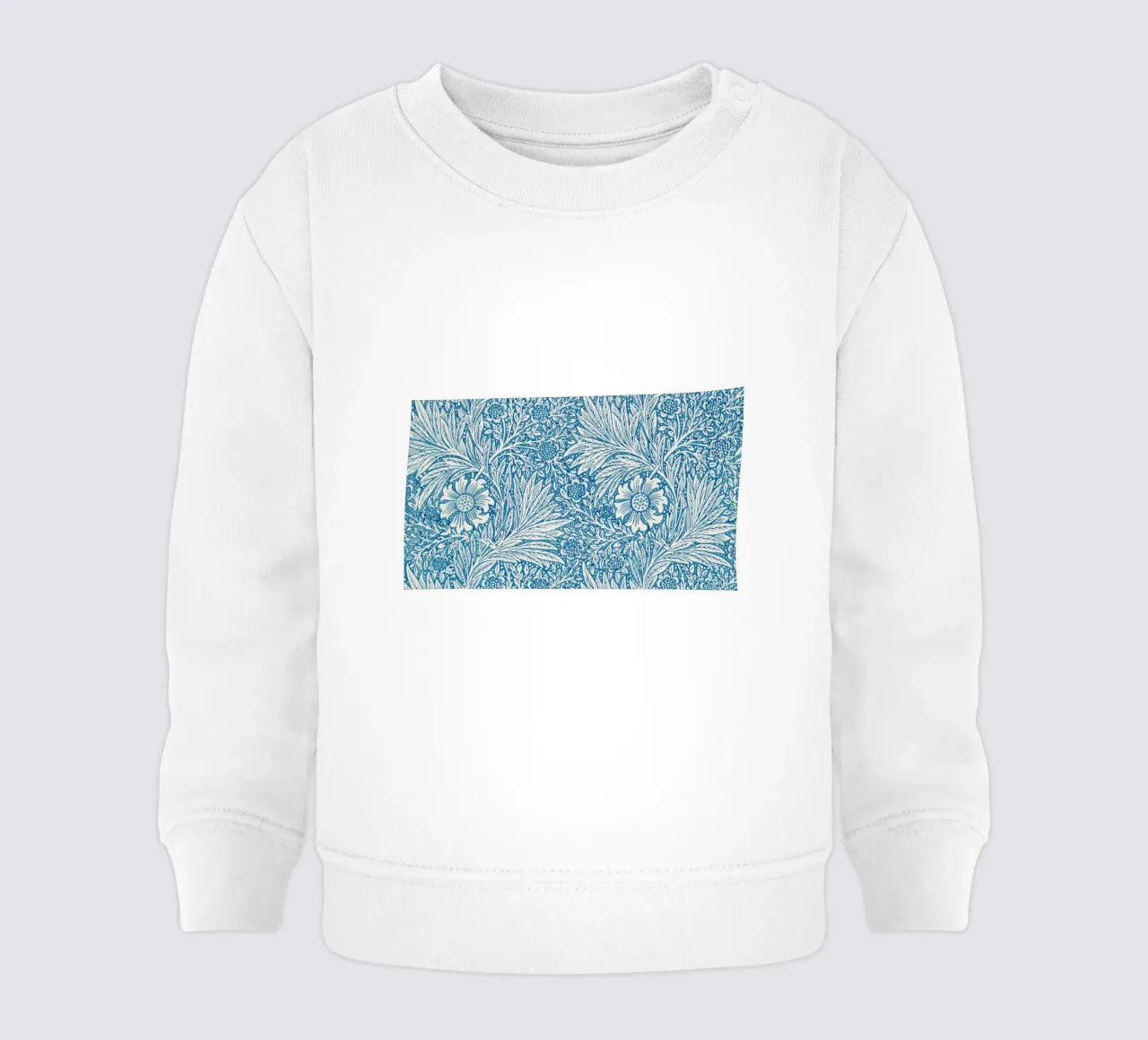 William Morris Seaweed - Modello botanico Arts & Crafts felpa neonato da NorwesClub