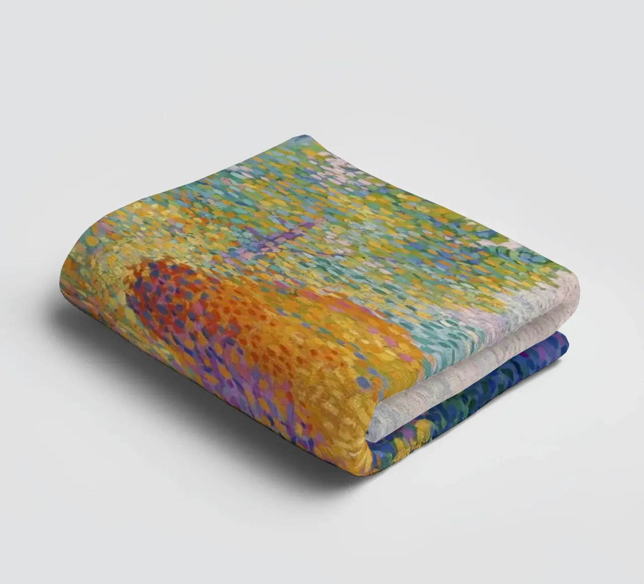 Henri-Edmond Cross's Two Women - Pointillist Landscape towel by NorwesClub