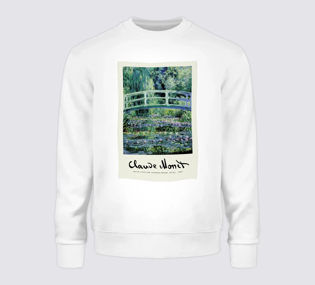 Monet – Signed Japanese Bridge sudadera de Vintage by JUNIQE