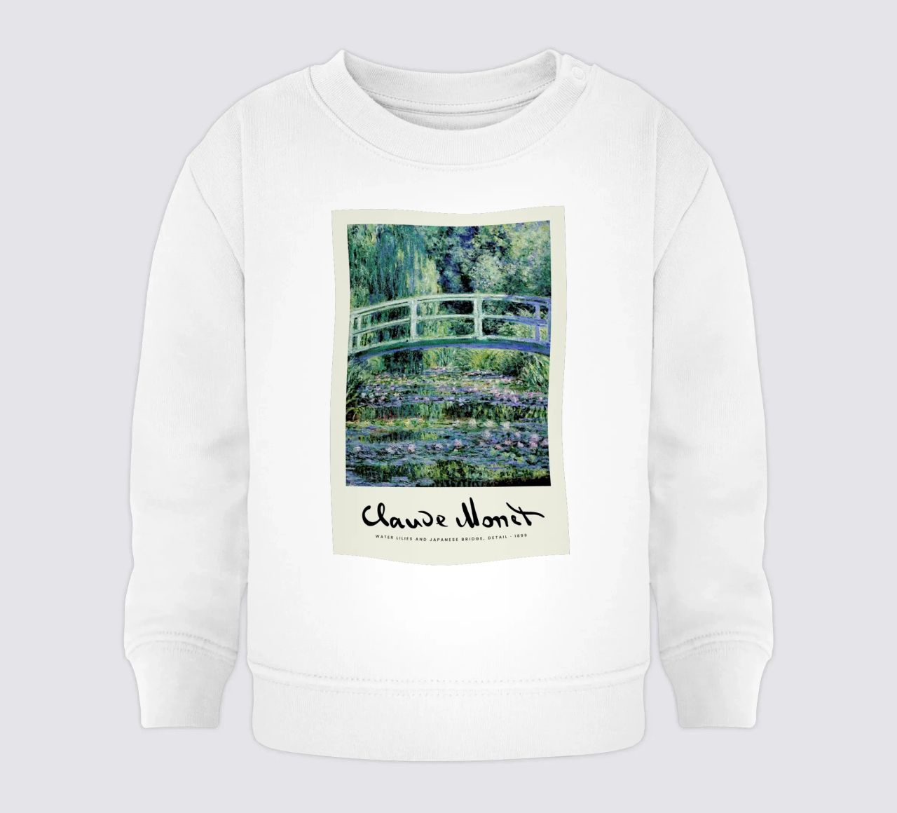 Monet – Signed Japanese Bridge felpa neonato da Vintage by JUNIQE