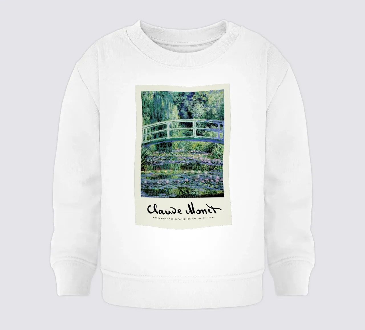 Monet – Signed Japanese Bridge sudadera de bebé de Vintage by JUNIQE
