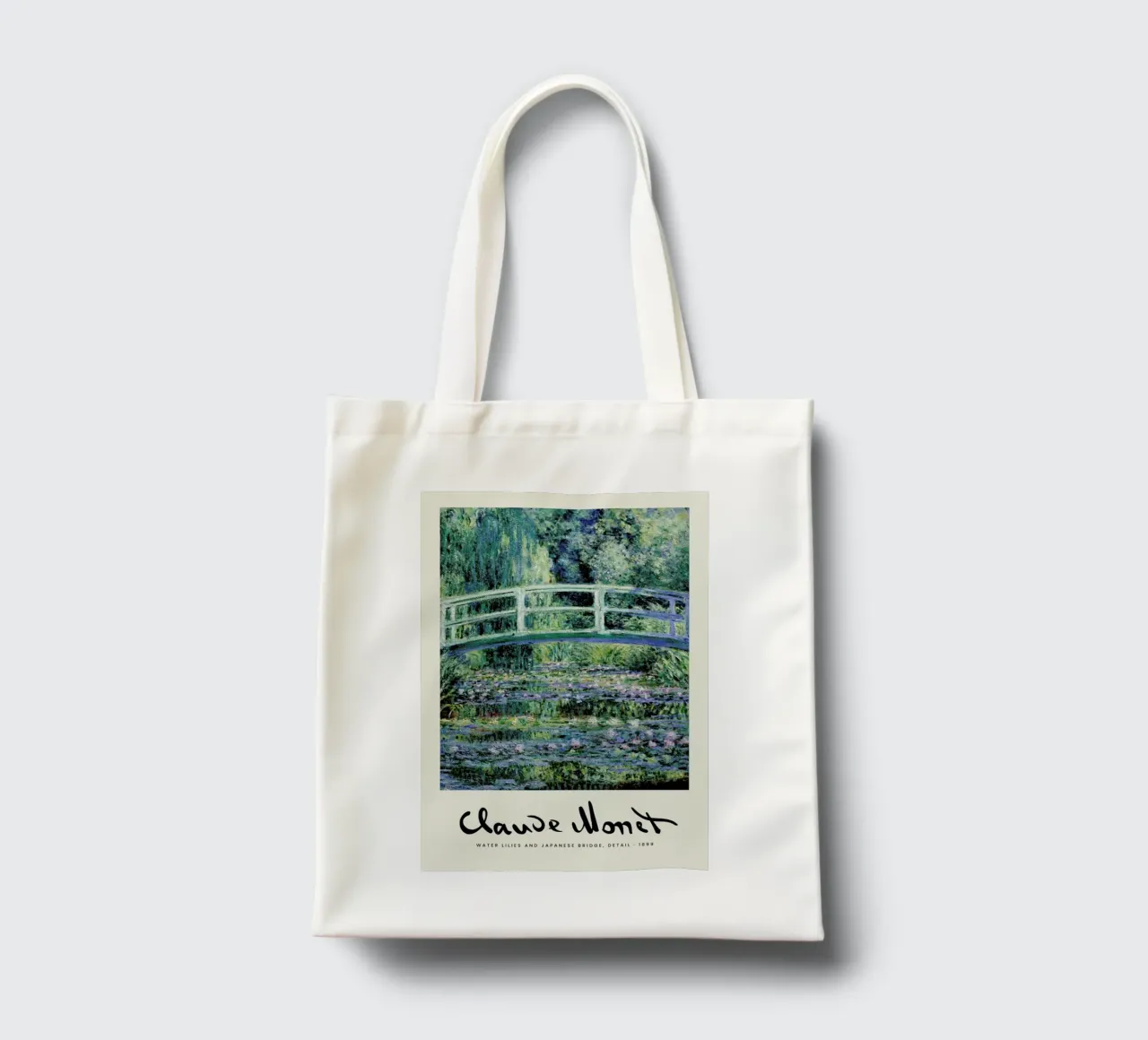 Monet – Signed Japanese Bridge borsa in juta da Vintage by JUNIQE