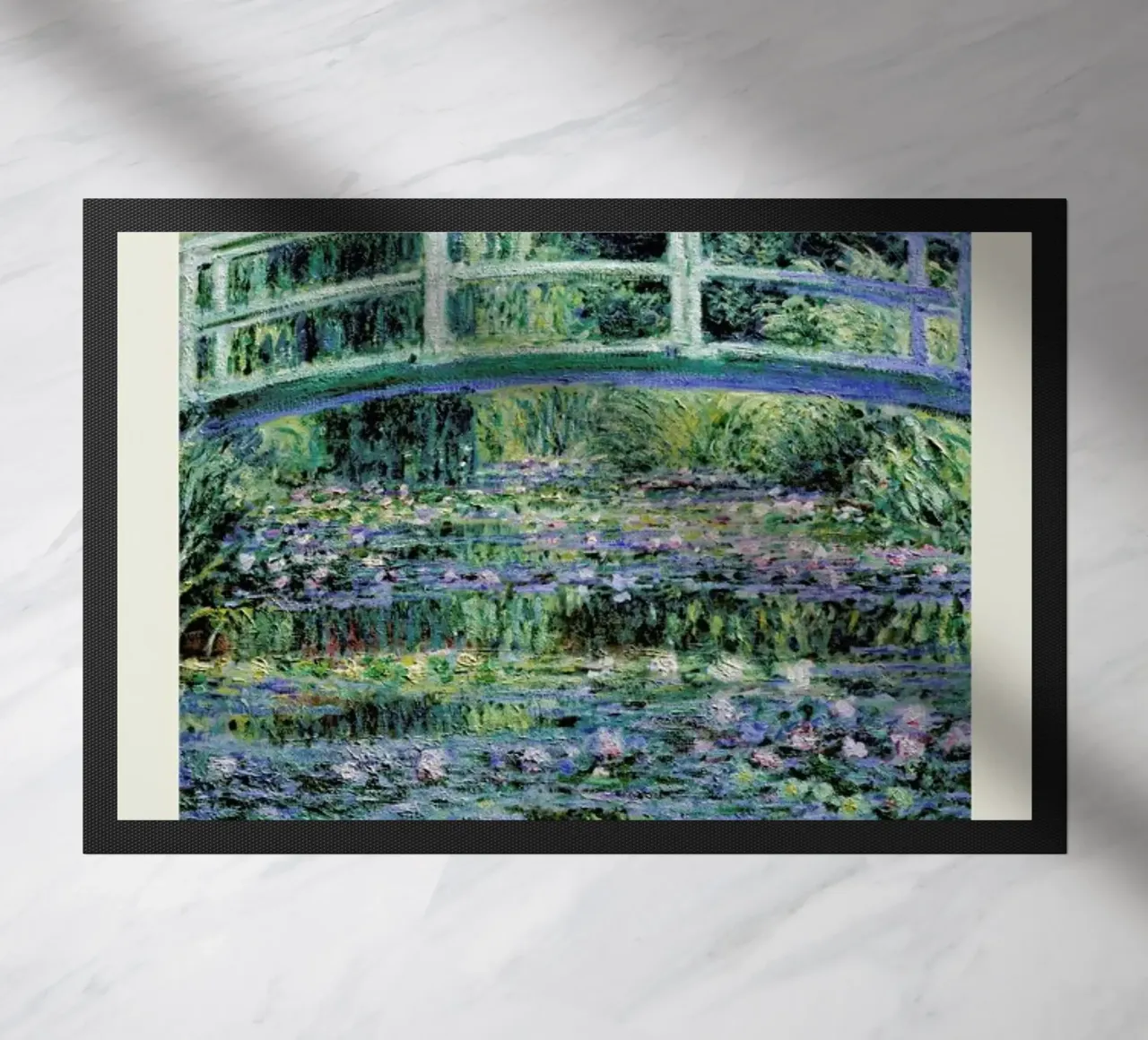 Monet – Signed Japanese Bridge zerbino da Vintage by JUNIQE