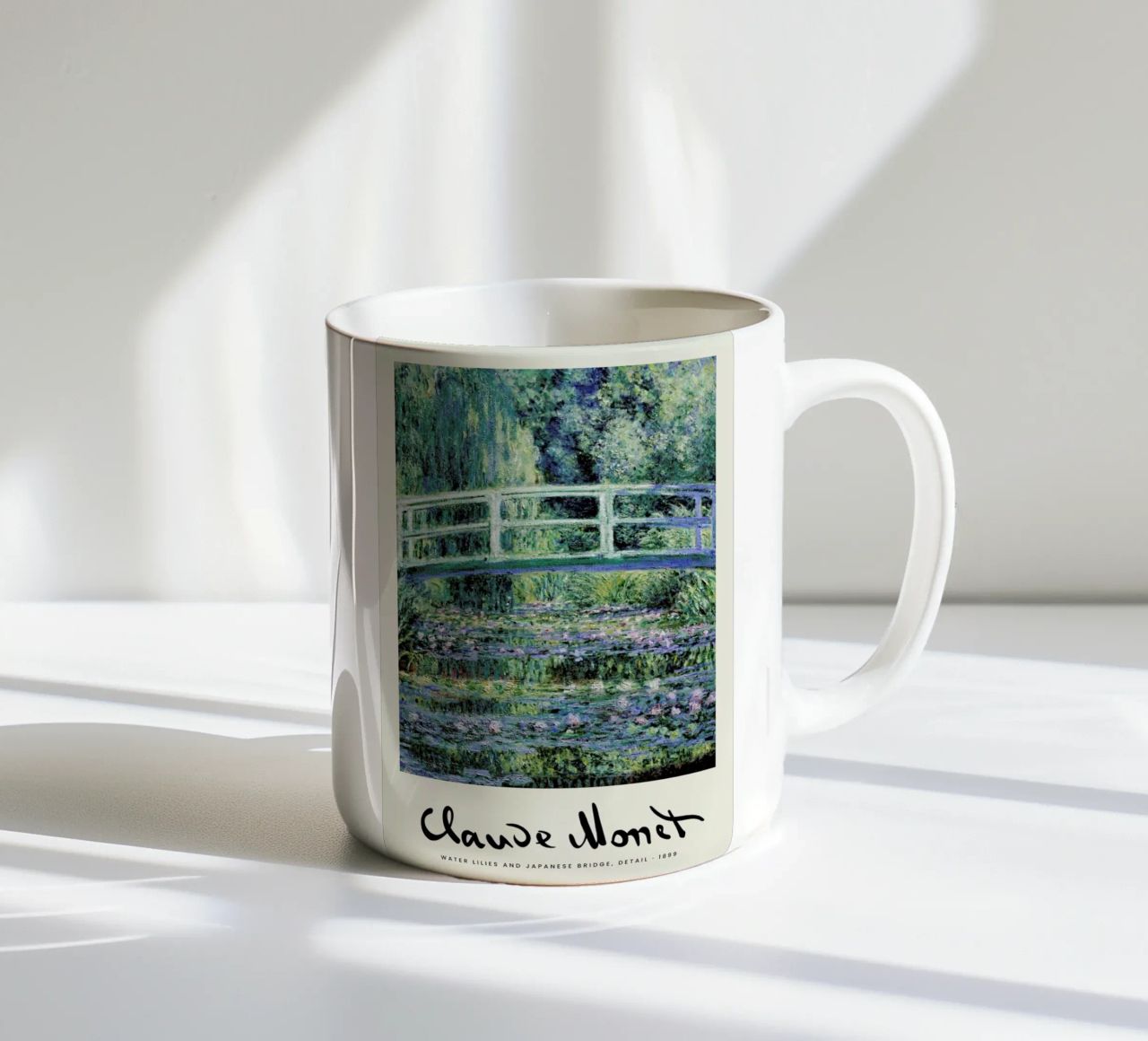 Monet – Signed Japanese Bridge tazza in ceramica da Vintage by JUNIQE