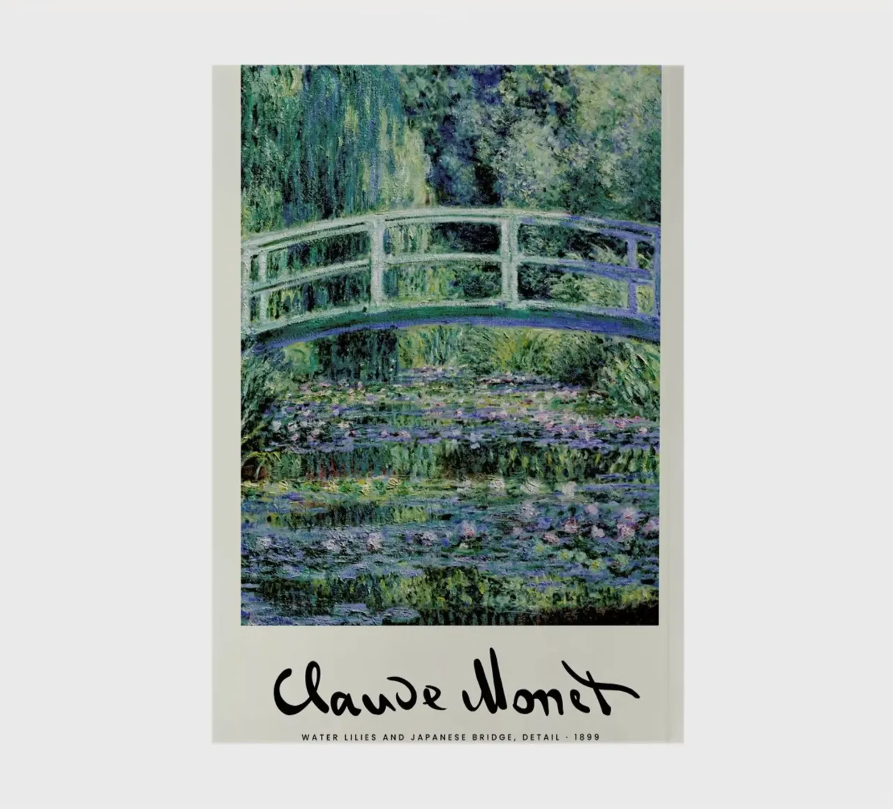 Monet – Signed Japanese Bridge notebook by Vintage by JUNIQE