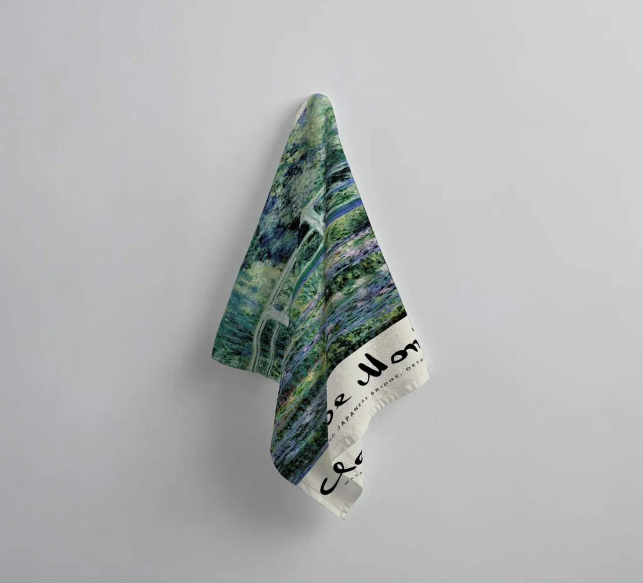 Monet – Signed Japanese Bridge towel by Vintage by JUNIQE