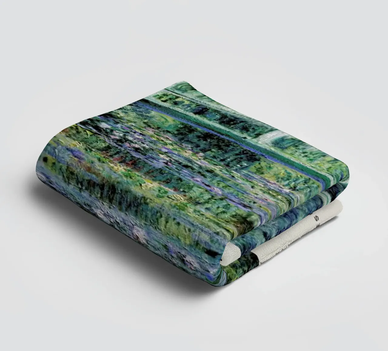 Monet – Signed Japanese Bridge asciugamano da bagno da Vintage by JUNIQE