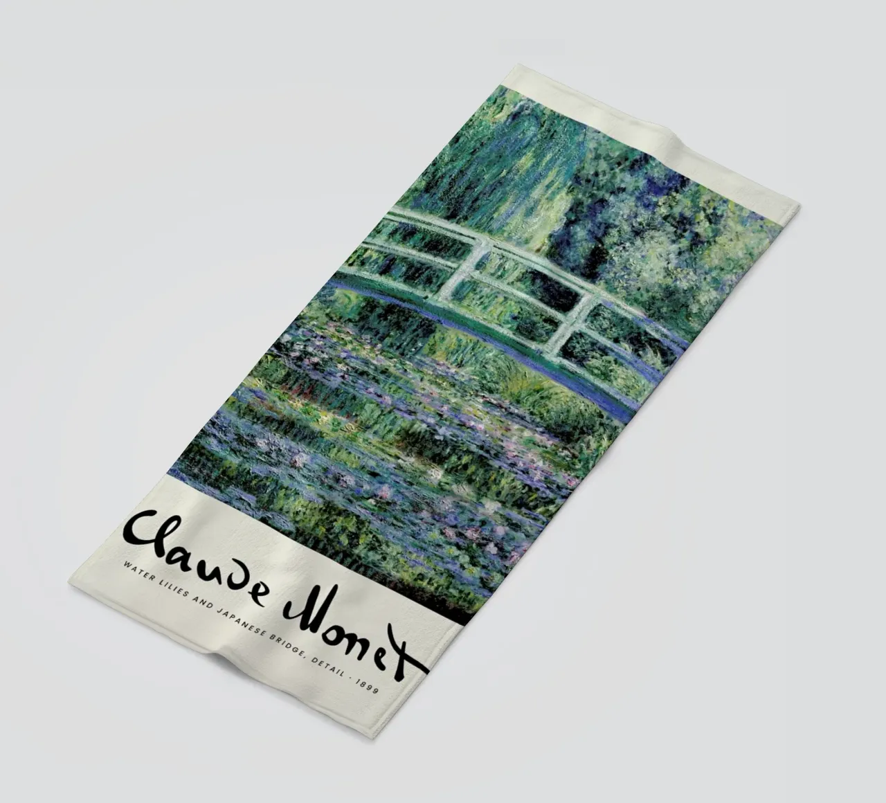 Monet – Signed Japanese Bridge telo mare da Vintage by JUNIQE